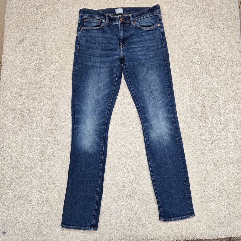 J Crew 484 Jeans Mens 32x34 (fit 32x32) Slim Fit Kurabo Japanese stretch Denim‎